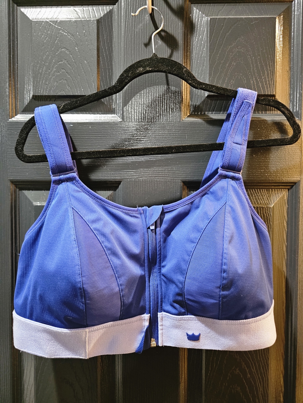 SHEFIT Purple Front-Zip Support Sports Bra